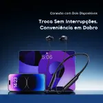 Fones de Ouvido Oraimo Bluetooth Neckband In-Ear – Preto