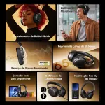 Headphone Oraimo Bluetooth Over-Ear com Cancelamento de Ruído – Preto