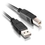 CABO DE IMPRESSORA USB-A 1.8 METROS (M) PARA USB-B (M) PRATA MANHATTAN
