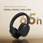 Headphone Oraimo Bluetooth Over-Ear Wireless – Preto